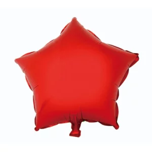 Folijas balons zvaigzne, sarkana, spīdīga, 48cm Folijas balons zvaigzne, sarkana, spīdīga, 48cm
