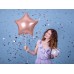 Folijas balons zvaigzne, zelta, rozā, spīdīga, 47cm 