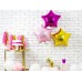 Folijas balons zvaigzne, rozā, tumši, fuksiju, spīdīga, 47cm 