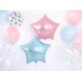Folijas balons zvaigzne, rozā, gaiši, spīdīga, 47cm 