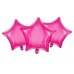 Folijas balons zvaigzne, rozā, caurspīdīga, 47cm 