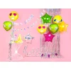 Folijas balons zvaigzne, rozā, caurspīdīga, 47cm 