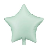 Folijas balons zvaigzne, zaļa, maigi, matēta, 48cm, PartyDeco