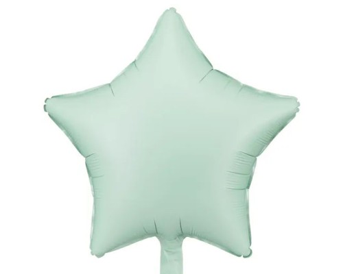 Folijas balons zvaigzne, zaļa, maigi, matēta, 48cm, PartyDeco Folijas balons zvaigzne, zaļa, maigi, matēta, 48cm, PartyDeco