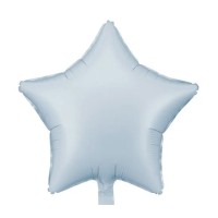 Folijas balons zvaigzne, zila, maigi, matēta, 48cm, PartyDeco