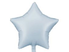 Folijas balons zvaigzne, zila, maigi, matēta, 48cm, PartyDeco