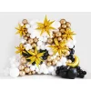 Folijas balons Debesis - Zvaigzne, zelta, 3D, 70cm