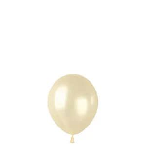 Ziloņkaula krāsas Gemar pērļu baloni 13 cm