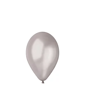 Sudraba krāsas Gemar pērļu baloni 26 cm, 100 gab. Sudraba krāsas Gemar pērļu baloni 26 cm, 100 gab.