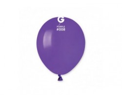 Baloni 13cm, lillā, GEMAR, 100 gab.