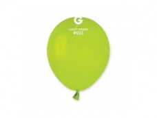 Baloni 13cm, zaļi, gaiši, GEMAR, 100 gab.