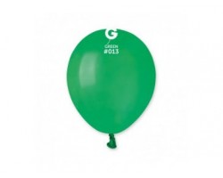 Baloni 13cm, zaļi, tumši, GEMAR, 100 gab.