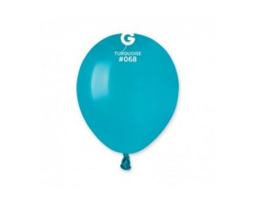 Baloni 13cm, zili, tirkīza, GEMAR, 100 gab.