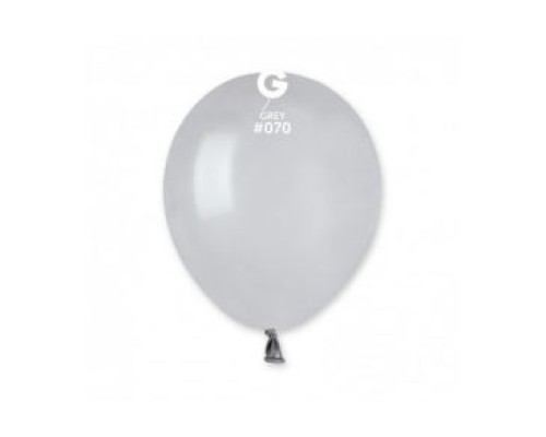 Baloni 13cm, pelēki, gaiši, GEMAR, 100 gab.