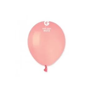 Baloni 13cm, rozā, baby, macaroon, GEMAR, 100 gab.
