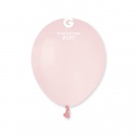 Baloni 13cm, rozā, pūdera, GEMAR, 100 gab.