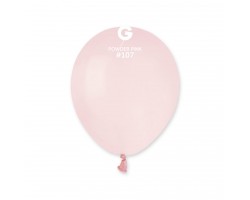Baloni 13cm, rozā, pūdera, GEMAR, 100 gab.