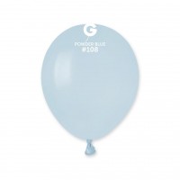 Baloni 13cm, zili, pūdera, GEMAR, 100 gab.