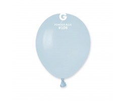 Baloni 13cm, zili, pūdera, GEMAR, 100 gab.