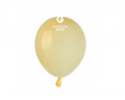Baloni 13cm, dzelteni, macaroon, GEMAR, 100 gab.