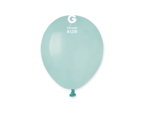 Baloni 13cm, zaļi, tiffany, GEMAR, 100 gab.