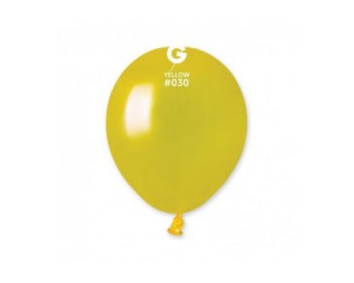 Baloni 13cm, pērļu, dzelteni, GEMAR, 100 gab.