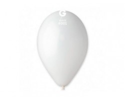 Baloni 26cm, balti, GEMAR, 50 gab.