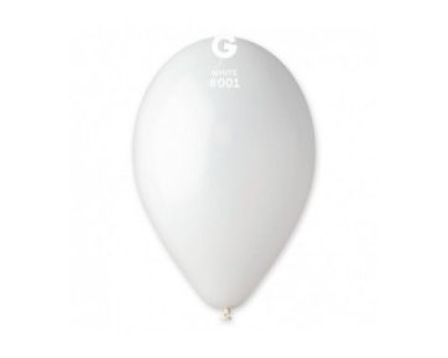 Baloni 26cm, balti, GEMAR, 100 gab.