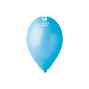 Baloni 26cm, zili, gaiši, GEMAR, 100 gab.
