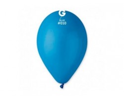 Baloni 26cm, zili, GEMAR, 100 gab.