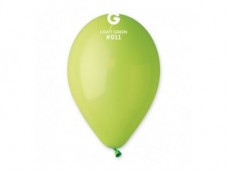 Baloni 26cm, zaļi, gaiši, GEMAR, 100 gab.