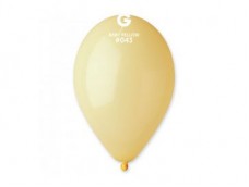 Baloni 26cm, dzelteni, macaroons, GEMAR, 100 gab.
