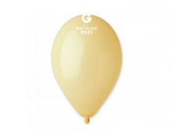 Baloni 26cm, dzelteni, macaroons, GEMAR, 100 gab.