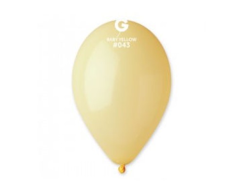 Baloni 26cm, dzelteni, macaroons, GEMAR, 100 gab.