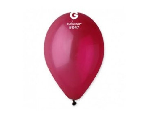 Baloni 26cm, sarkanvīna, caurspīdīgi, GEMAR, 100 gab.