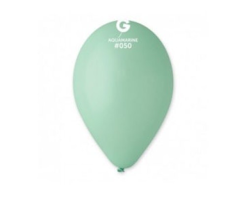 Baloni 26cm, zili, akvamarīns, GEMAR, 100 gab.