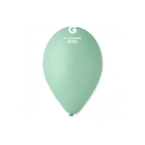 Baloni 26cm, zili, akvamarīns, GEMAR, 100 gab.