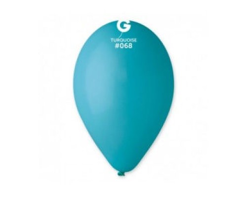 Baloni 26cm, zili, tirkīza, GEMAR, 100 gab.