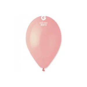 Baloni 26cm, rozā, macaroons, GEMAR, 100 gab.