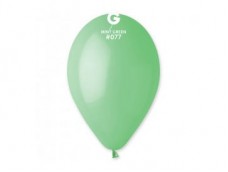 Baloni 26cm, zaļi, mint, macaroon, GEMAR, 100 gab.