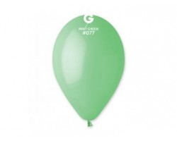 Baloni 26cm, zaļi, mint, macaroon, GEMAR, 100 gab.
