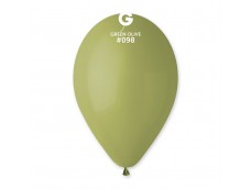 Baloni 26cm, zaļi, olīvu, GEMAR, 100 gab.