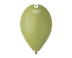 Baloni 26cm, zaļi, olīvu, GEMAR, 100 gab.