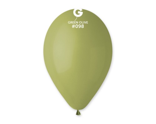Baloni 26cm, zaļi, olīvu, GEMAR, 100 gab.