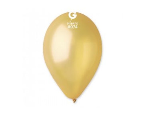 Baloni 26cm, pērļu, zelta, dorato, GEMAR, 100 gab.