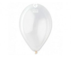 Baloni 29cm, bezkrāsaini, caurspīdīgi, Gemar, 100 gab.