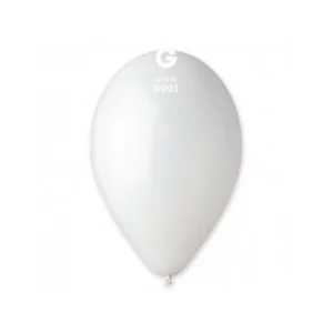 Baloni 29cm, balti, GEMAR, 100 gab.