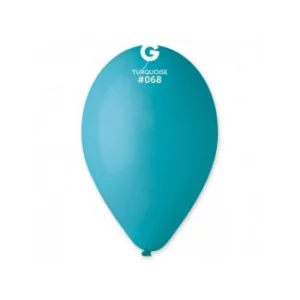 Baloni 29cm, zili, tirkīza, GEMAR, 100 gab.