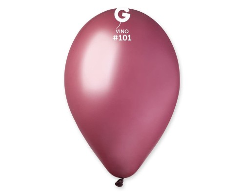 Baloni 29cm, sarkani, vīna, GEMAR, 100 gab.