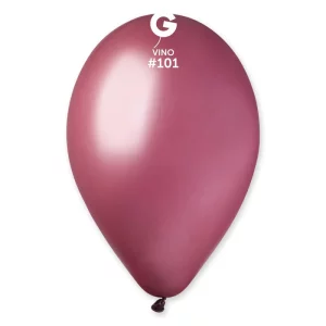 Baloni 29cm, sarkani, vīna, GEMAR, 100 gab.